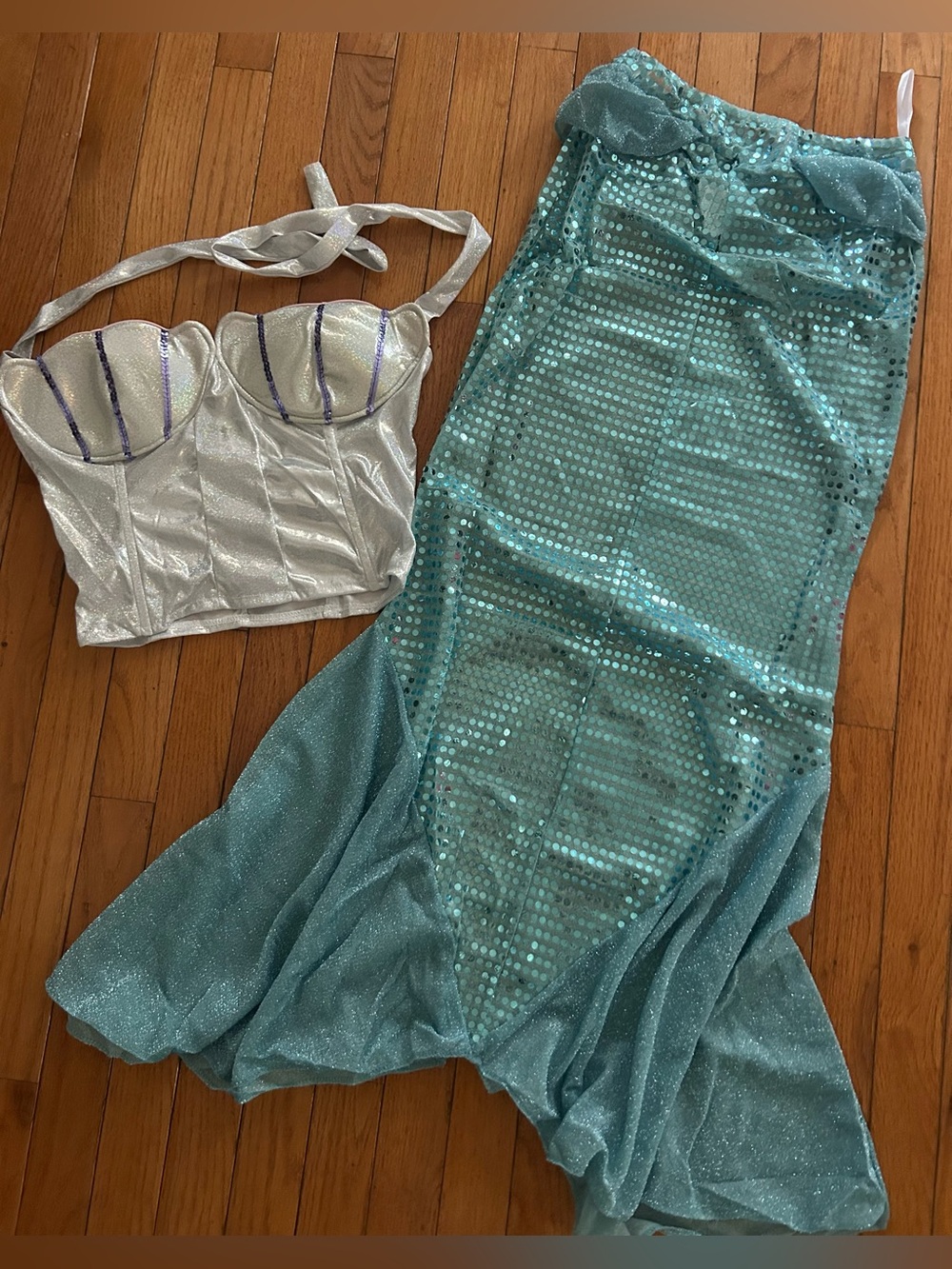 Mermaid Adult Costume 2-piece Size Small NWT - Picture 7 of 7